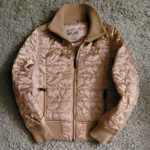 Light Gold Streetwear Bomber Jacket